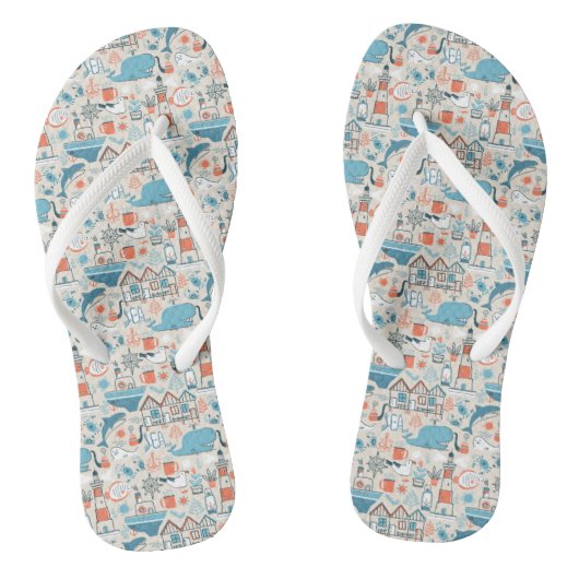 North Zee Cute Doodle Patroon Teenslippers (Voetbed)