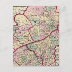 Northampton, Carbon, Monroe, provincie Lehigh Briefkaart