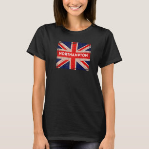 Northampton Flag geboren en gekookt Football Rugby T-shirt