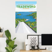 Northeast Spring Tradewind Aviation Poster (Thuiskantoor)