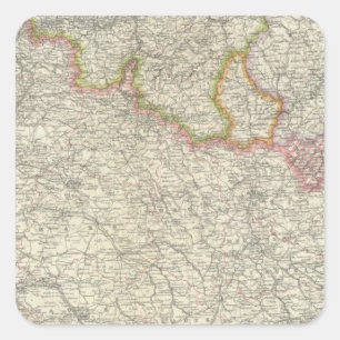 Northeastern Frankrijk Vierkante Sticker