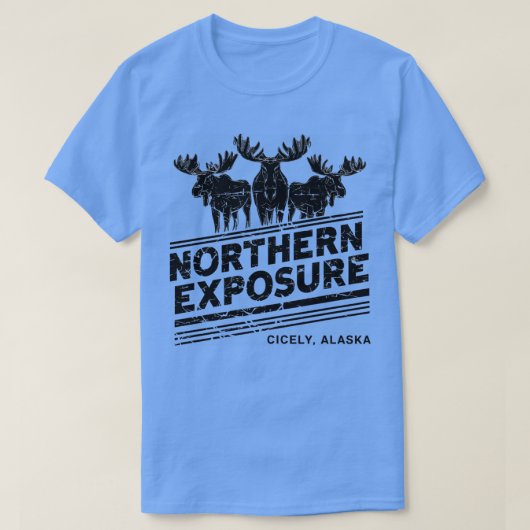 Northern Exposure effet en détresse TShirt (Design devant)