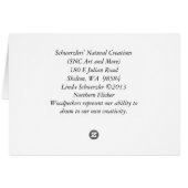 Northern Flicker Woodpecker - Carte d'art encadrée (Dos Horizontal)