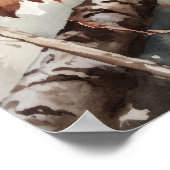 Northern Flickr Bird Art Imprimer Poster (Coin)