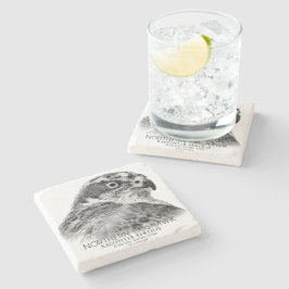 Northern Goshawk Stenen Onderzetter