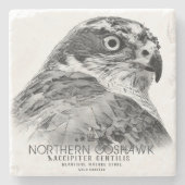 Northern Goshawk Stenen Onderzetter (Voorkant)
