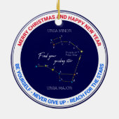 Northern Hemisphere Finding Polaris Star Keramisch Ornament (Achterkant)