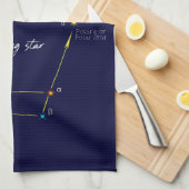 Northern Hemisphere Finding Polaris Star Theedoek (Quarter Fold)