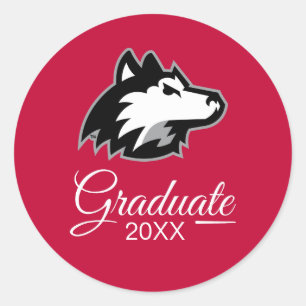 Northern Illinois Huskies AFSTUDEREN Ronde Sticker