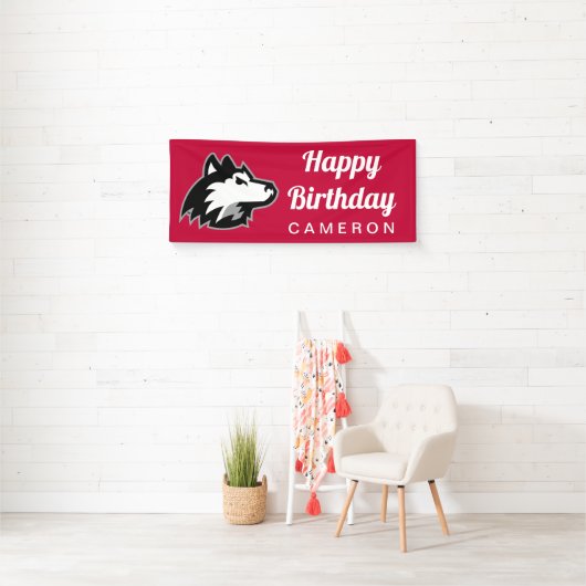 Northern Illinois Huskies | Geboortedag Spandoek (Insitu)