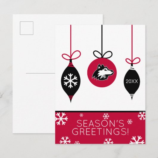 Northern Illinois Huskies | Kerstmis Feestdagenkaart (Voorkant / Achterkant)