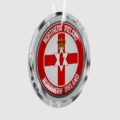 Northern Ireland Round Emblem Ornament (voorkant)