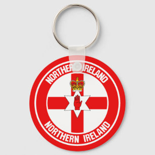 Northern Ireland Round Emblem Sleutelhanger