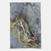 Northern Leopard frog, See-through Island; Theedoek (Verticaal)