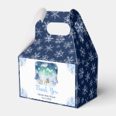 Northern Lights Animals Baby Shower Thank You Bedankdoosjes (Voorkant Zijde)