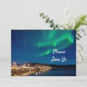 Northern Lights Birthday Kaart (Staand voorkant)