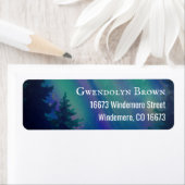 Northern Lights Celestial Return Address Label (Insitu)