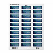Northern Lights Celestial Return Address Label (Full Sheet)