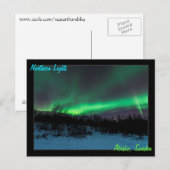 Northern Lights en Suède Carte postale (Devant / Derrière)