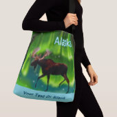 Northern Lights Moose - Alaska Crossbody Tas (Dichtbij)