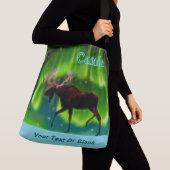 Northern Lights Moose - Canada Crossbody Tas (Dichtbij)