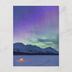 Northern Lights Moose Pass Kenai Peninsula Briefkaart