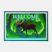 Northern Lights Moose - Welkom Deurmat (Voorkant)