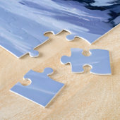 Northern Lights | Mountains Winter Watercolor Legpuzzel (Zijkant)