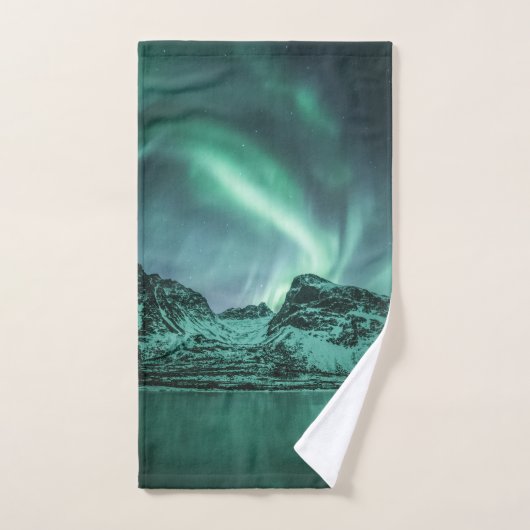Northern Lights Nature Photo (Serviette à main)