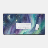 Northern Lights Night Sky Romantic Landscape Bureaumat (Keyboard & Muis)