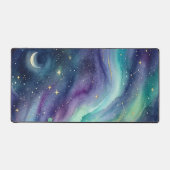 Northern Lights Night Sky Romantic Landscape Bureaumat (Voorkant)