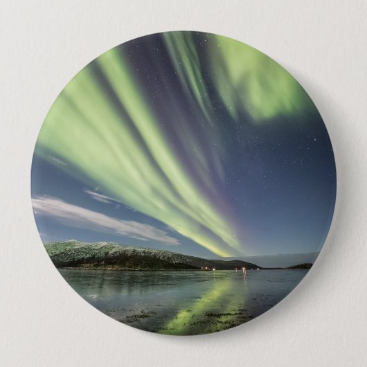 Northern Lights Noorwegen Button (Voorkant)