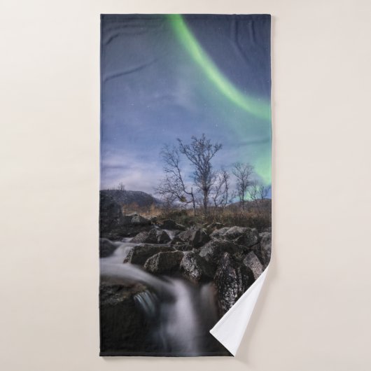 Northern Lights Norvège (Serviette de bain)