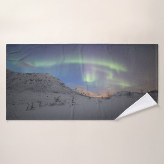 Northern Lights Norvège (Serviette de bain)