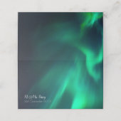 Northern Lights Place Card (Buitenkant ongevouwen)