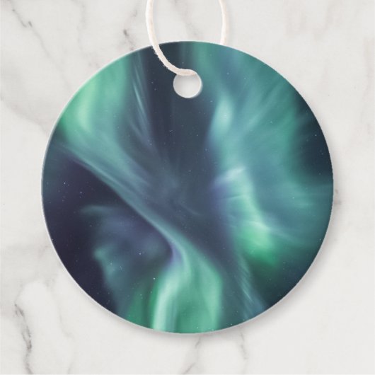 Northern Lights Sky Bedankjes Labels (Voorkant)