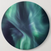 Northern Lights Sky Ronde Button 6,0 Cm (Voorkant)