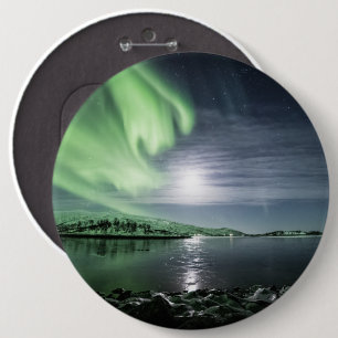 Northern Lights Sky Ronde Button 6,0 Cm