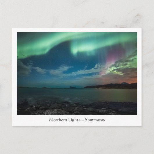 Northern Lights Sommarøy Briefkaart (Voorkant)