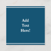 Northern Lights Spirit Oear Carré Carte de visite (Dos)