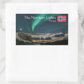 Northern Lights Tromso Rechthoekige Sticker (Tas)