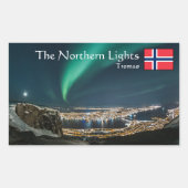 Northern Lights Tromso Rechthoekige Sticker (Voorkant)