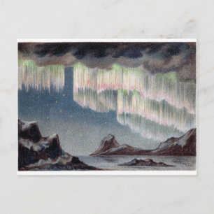 northern lights vintage Polar Lights Vintage old Briefkaart