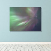 Northern Lights Yukon | Whitehorse Canvas Afdruk (Insitu (Houten vloer))