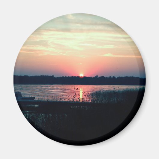 Northern Minnesota Sunset Magneet (Voorkant)