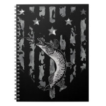 Northern Pike Tiger Musky Vist Flag Camo