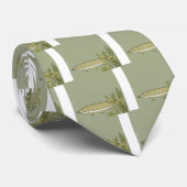 Northern Pike Vector Stropdas (Opgerold)