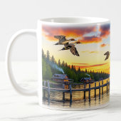 Northern Pintail Ducks Digitale Mok Wrap Ontwerp