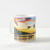 Northern Pintail Ducks Digitale Mok Wrap Ontwerp (Voorkant links)