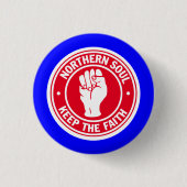 Northern Soul Badge Ronde Button 3,2 Cm (Voorkant)